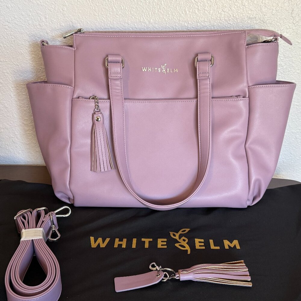 White Elm Gemini Tote Backpack Spring 25 Heather Purple
